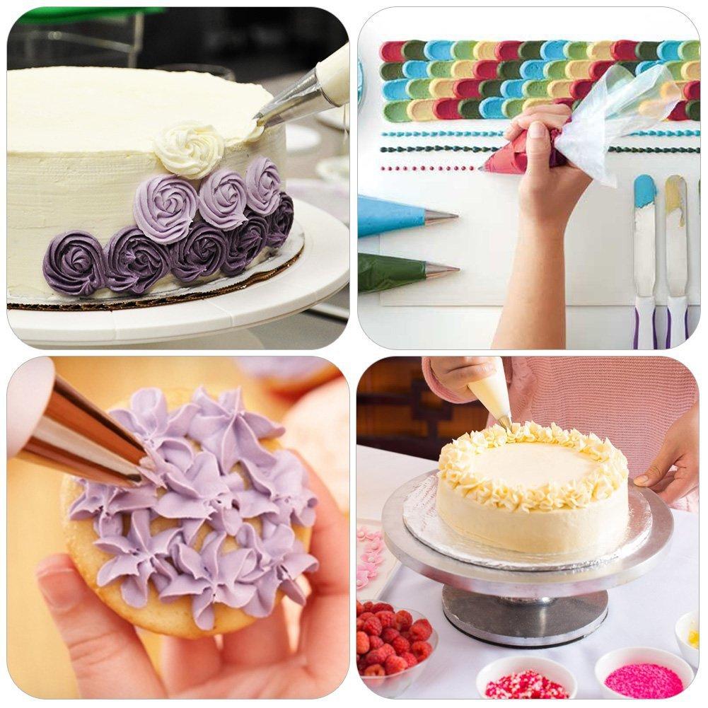 14pcs set Revolving Cake Decorating Stand Kit Rotating Cake Turntable