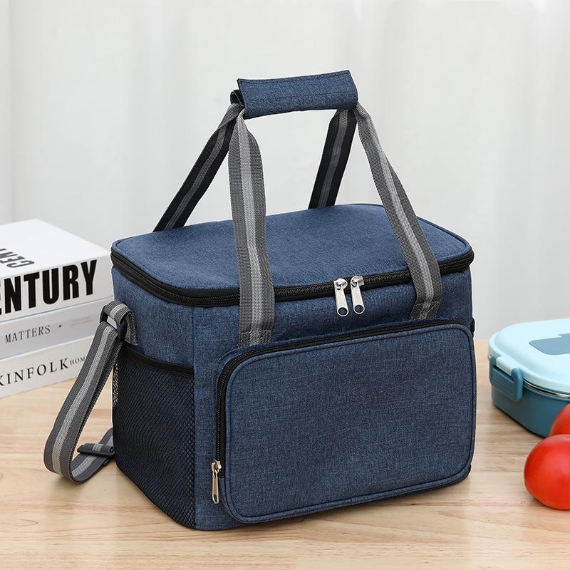 Durable Oxford Cloth Portable Thermal Lunch Bag Picnic Food Insulated Cooler Bags Office Travel Lunchbag