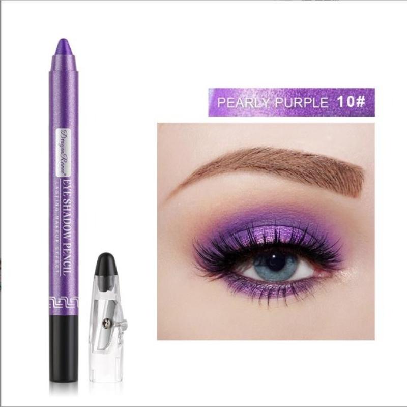 12 Colors Eye Pencil Beauty Pro Highlighter Eyeshadow Pencil Cosmetic Glitter Brighten Shimmer Eye Shadow Eyeliner Pen