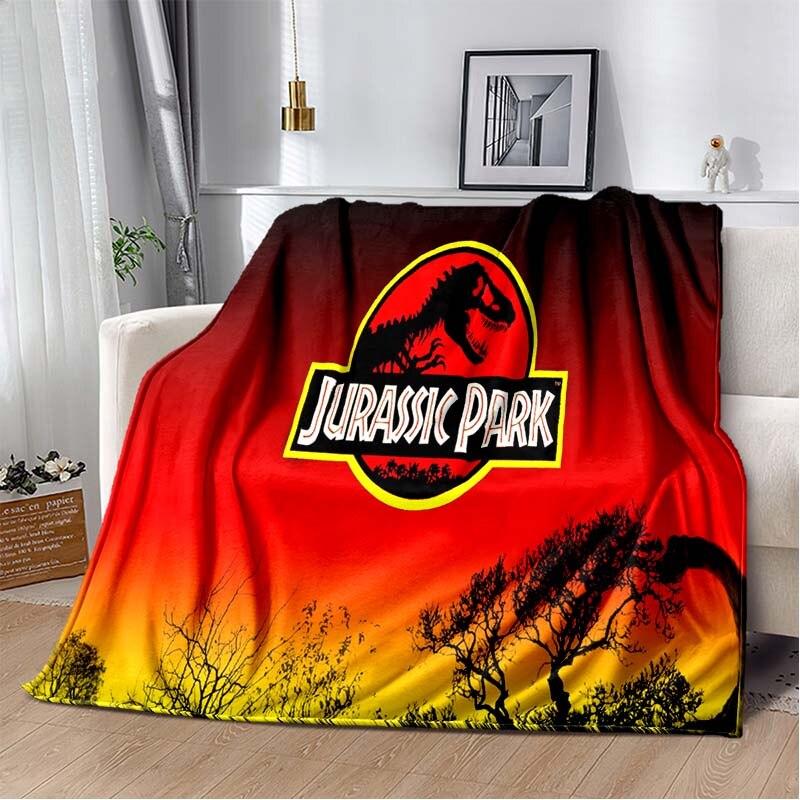 Jurassic Park 3D Printed Art Fleece Blanket for Beds Hiking Picnic Thick Quilt Fashionable Bedspread Fleece Throw Blanket