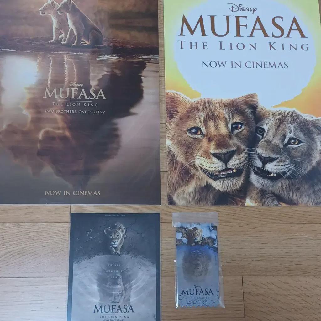Mufasa Lion King Poster Art Card Original Ticket