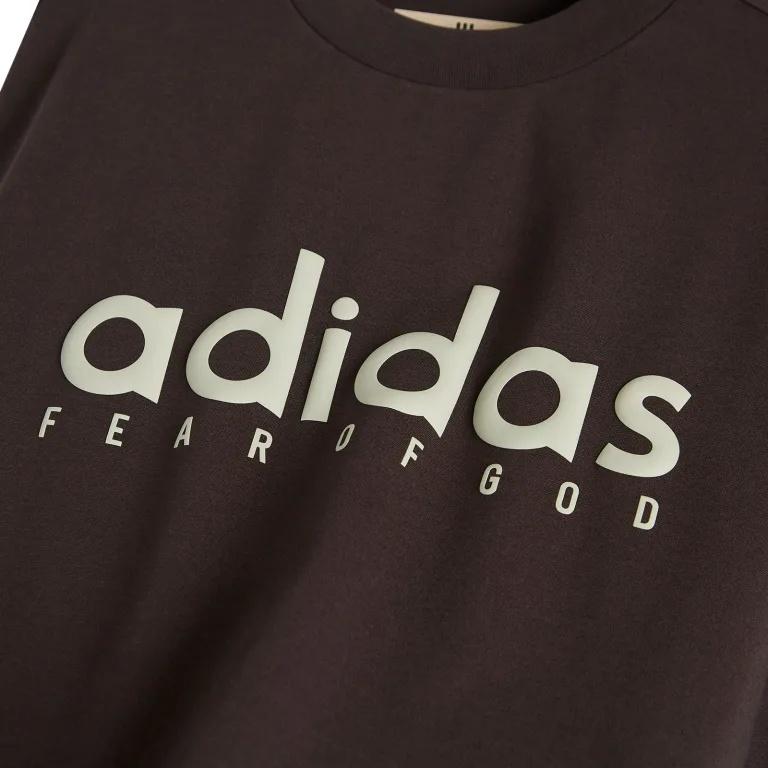 adidas x FEAR OF GOD Atheltics Quickdry T-Shirt Asia Sizing 'Night Brown' Men's JZ4893