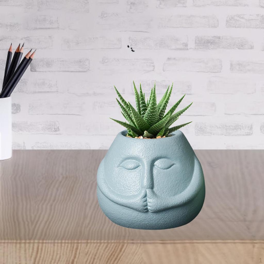 Cartoon Planter for Small Plants, Unique Flowerpot Garden Decor