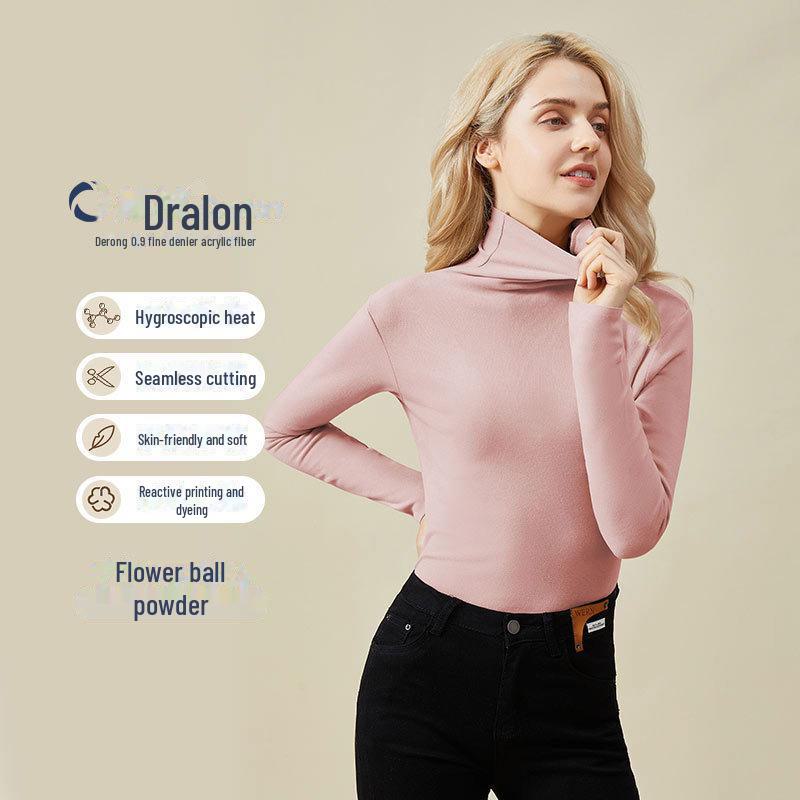 

Delong Women s Thermal Pile Collar Shirt - Hyaluronic Acid Cashmere Blend, Slim Fit, Antibacterial, Elastic, Warm. M