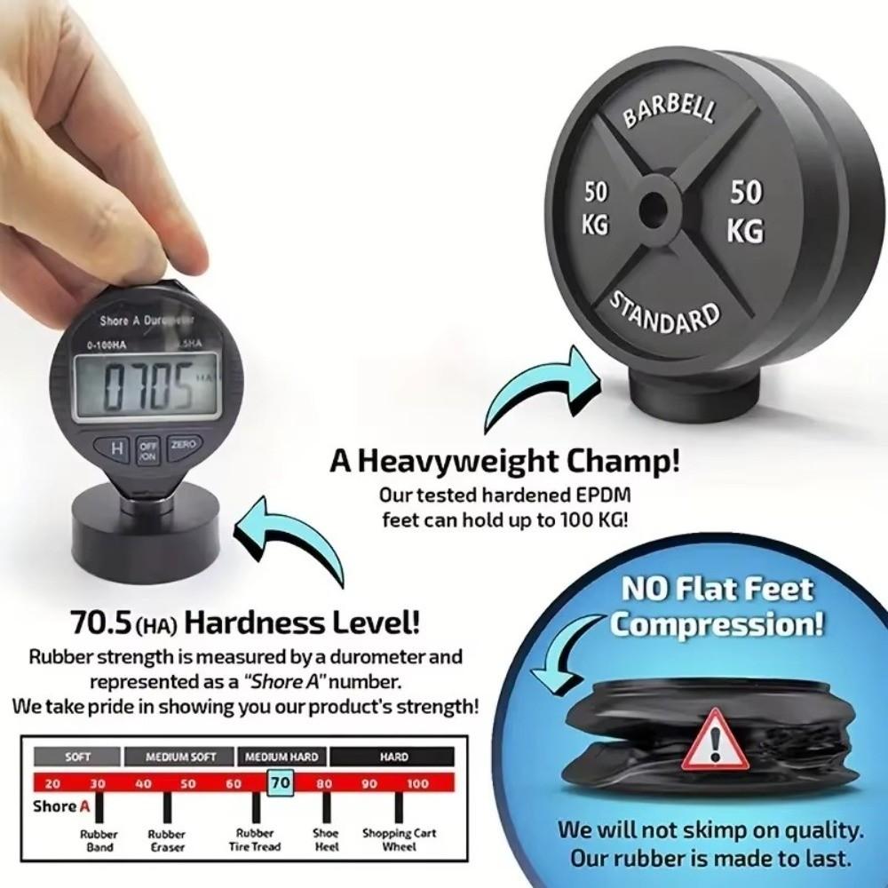 1/4Pcs Natural Rubber Plant Stand Base Movable Flower Plant Pot Base  Gardening Supplies