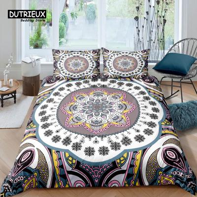 Home Living Luxury 3D Mandala Bedding Set Duvet Cover Set Pillowcase Kids Bedding Set Queen and King EU/US/AU/UK Size