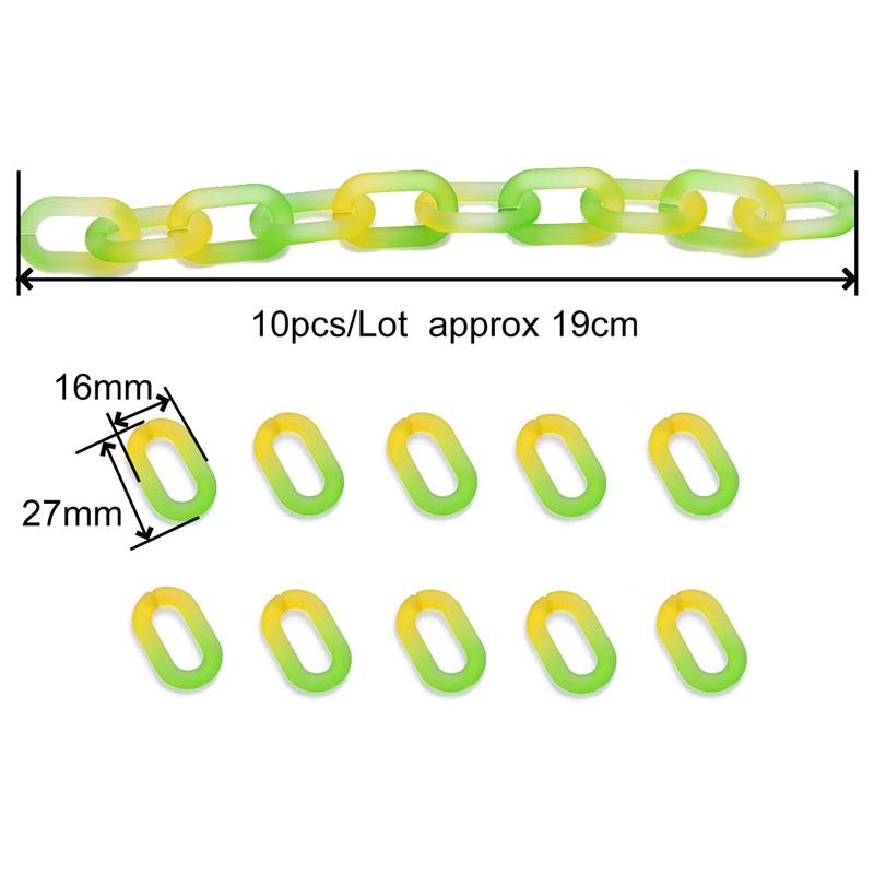 10Pcs Acrylic Open Sunglasses Chain For DIY Necklace Bracelet Earrings Jewelry Making Craft Accessories