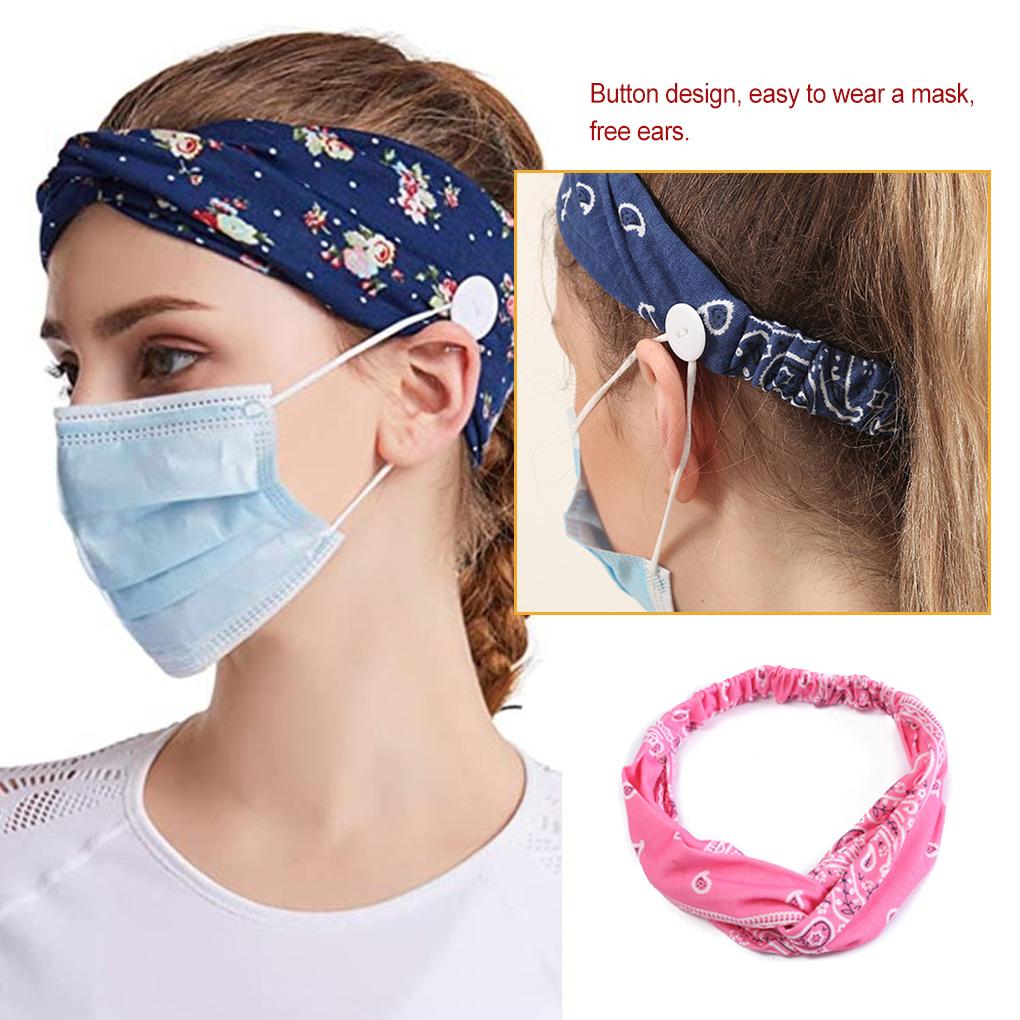 Sports Headband Outdoor Skincare Accessories Cotton Headbands Headband Supplies Home Wash Face Printing Accessories Buttons