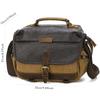 Retro DSLR Camera Bag Canvas Crossbody Photography Bag Micro Single Storage Bag Shockproof Digital Bag Men's Outdoor Camera