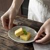 Delicate And Small Plates, Retro Style Creative Oval Snack Plates, Household Ceramic Tableware, Dipping Dishes, Front Dishes