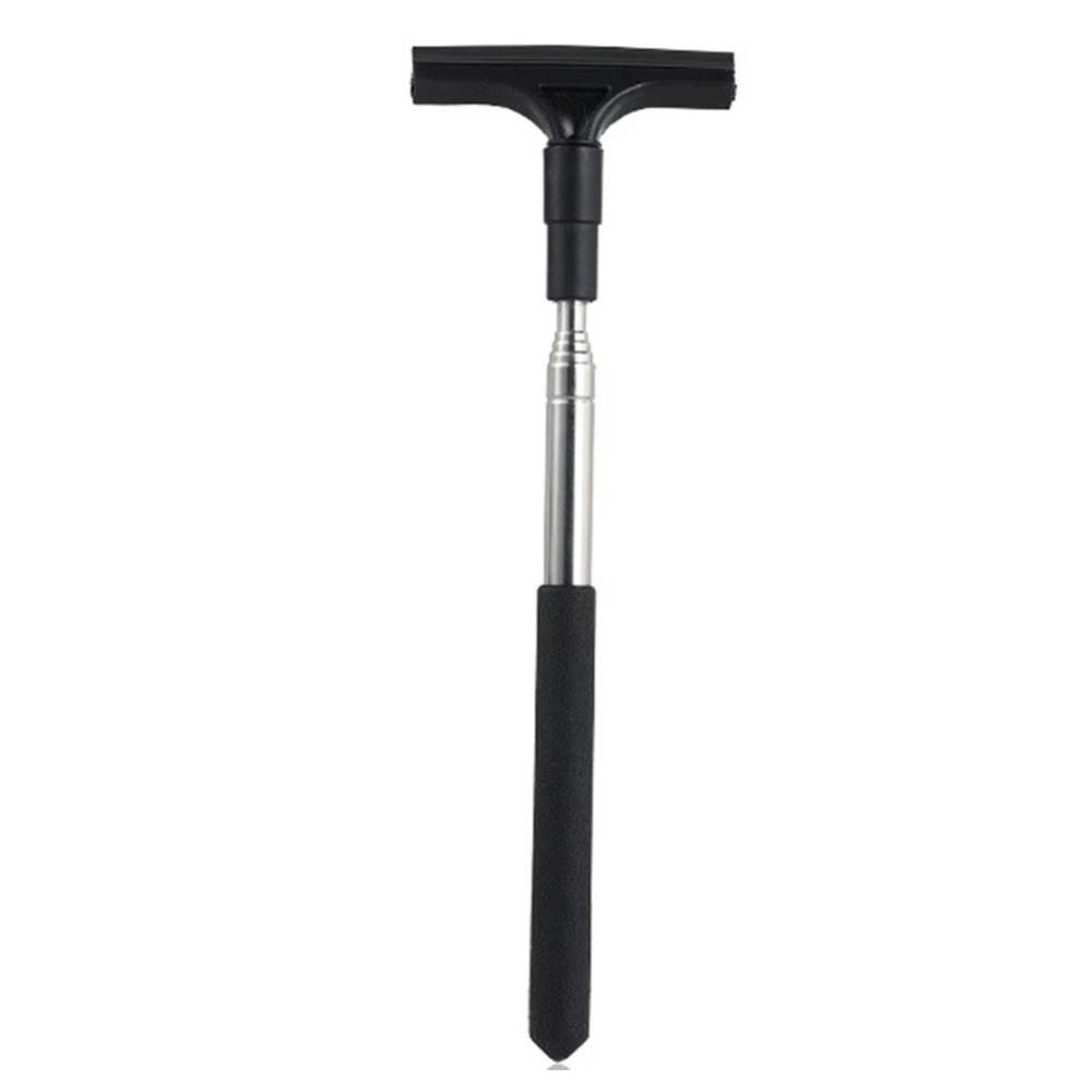 Multi-use Squeegee Cleaning Tool Telescopic Handle Window Brush Scraper  For Automotive Use 1pc чёрный