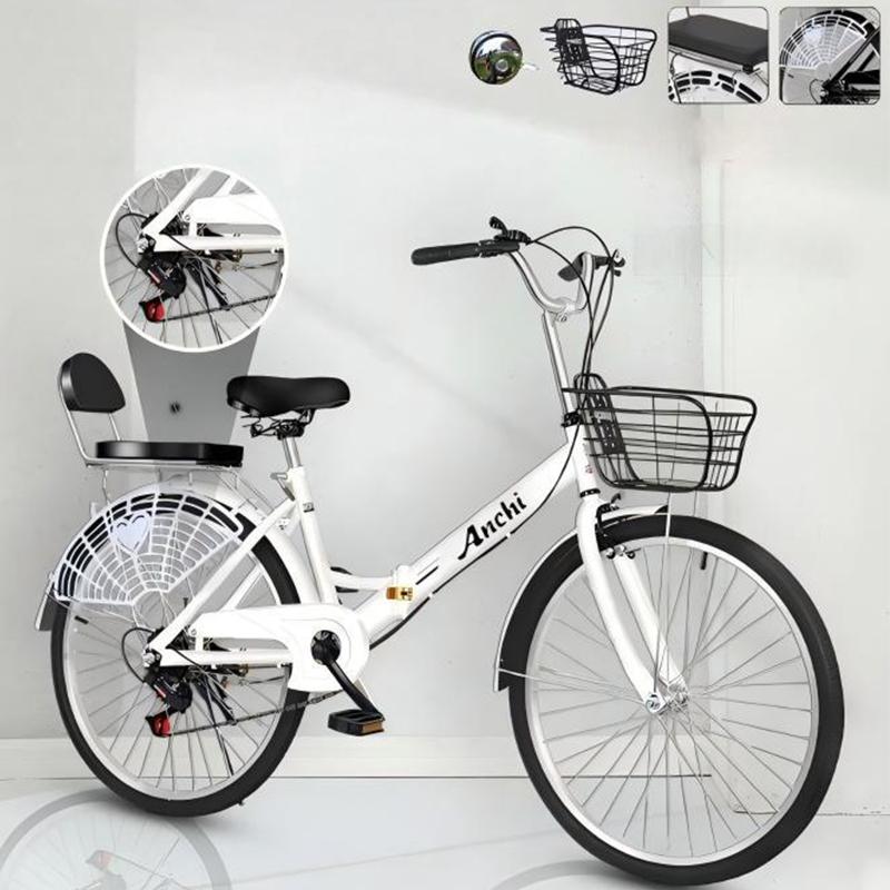 Foldable Bicycle Lightweight Folding Bike For Adults Teens Commuting Travel Outdoor Sports