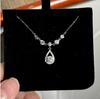 Mermaid's Tear S999 Sterling Silver Necklace for Women: Elegant Clavicle Chain, Perfect Birthday Gift for Her