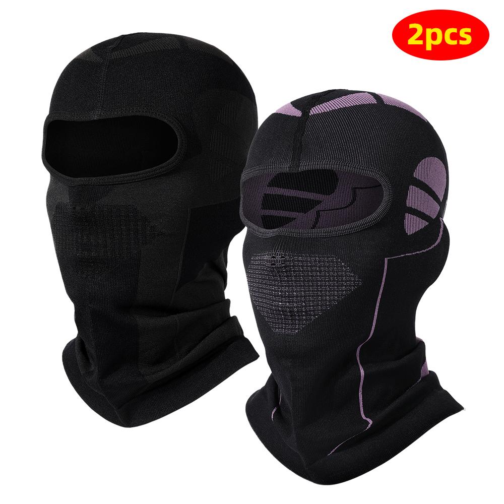 Winter Warme Sturmhaube Motorrad Vollgesichtsmaske Atmungsaktiv Ski Winddicht Helm-Innenfutter Sport Kapuzenmütze Radfahren Reiten Ski Kopfbedeckung
