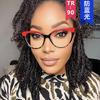 Tr90 Anti-Blue Cat Eye Retro Glasses Frame 2021 Personalized Flat Glasses Metal Trend Glasses Frame