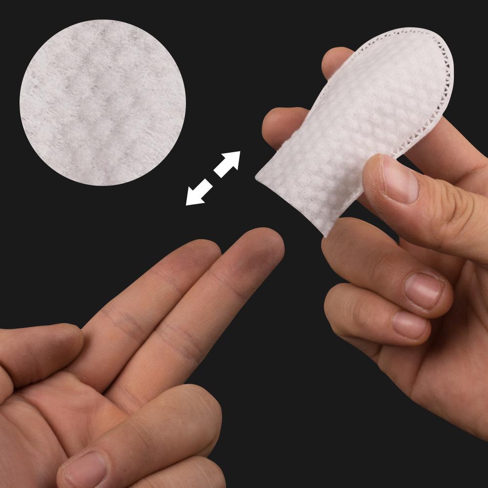 Cross U-Shaped Finger Cot Makeup Remover Cotton Pads, 120PCS/Bag, Sealed Packaging