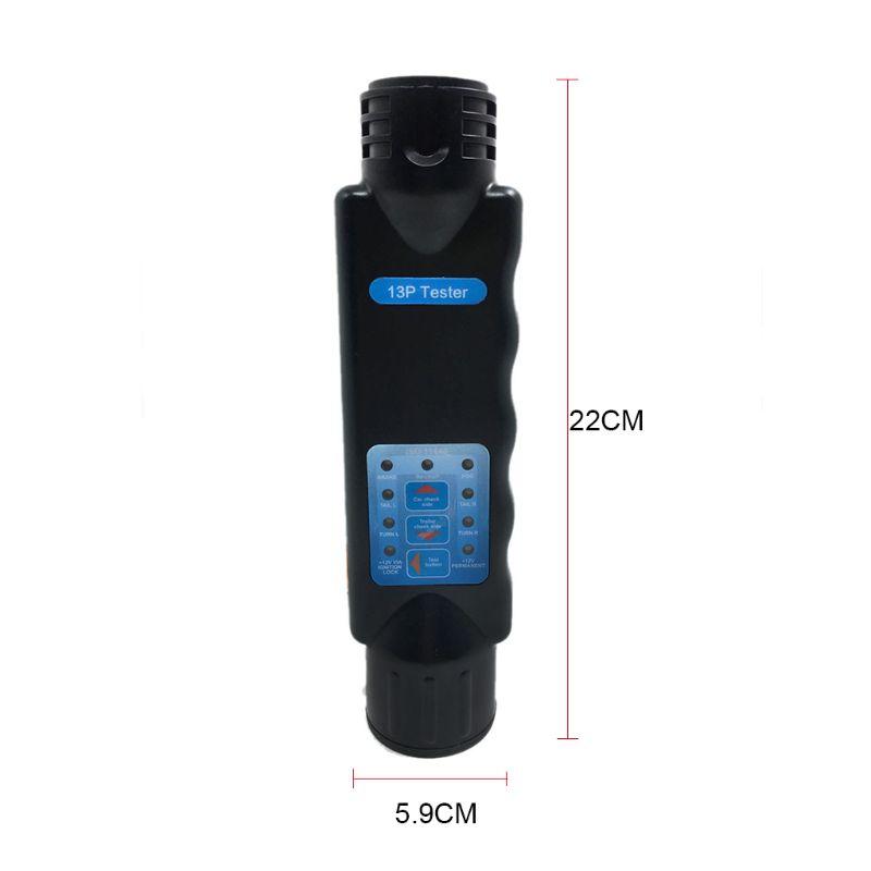 an Resistance Tester 13 Pin Core Hole Pin Trailer Car Socket Connector Tail Light Signal Line Inspection Detector