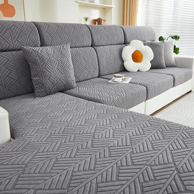 Striped Patterned Sofa Cushion Cover, With A Shower Cap Style Design, Versatile All Round, Easy To Install Back cushion cover M