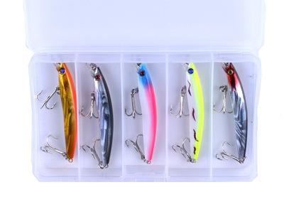Short Tongue Board Minnow Lure8CM-5gBagged Gradient Fake Bait Short Tongue Board Mino