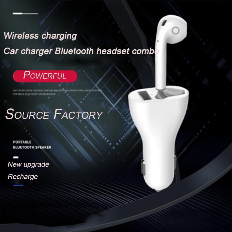 Buy Car Charger Single Ear Wireless Bluetooth Headsets For Apple Huawei