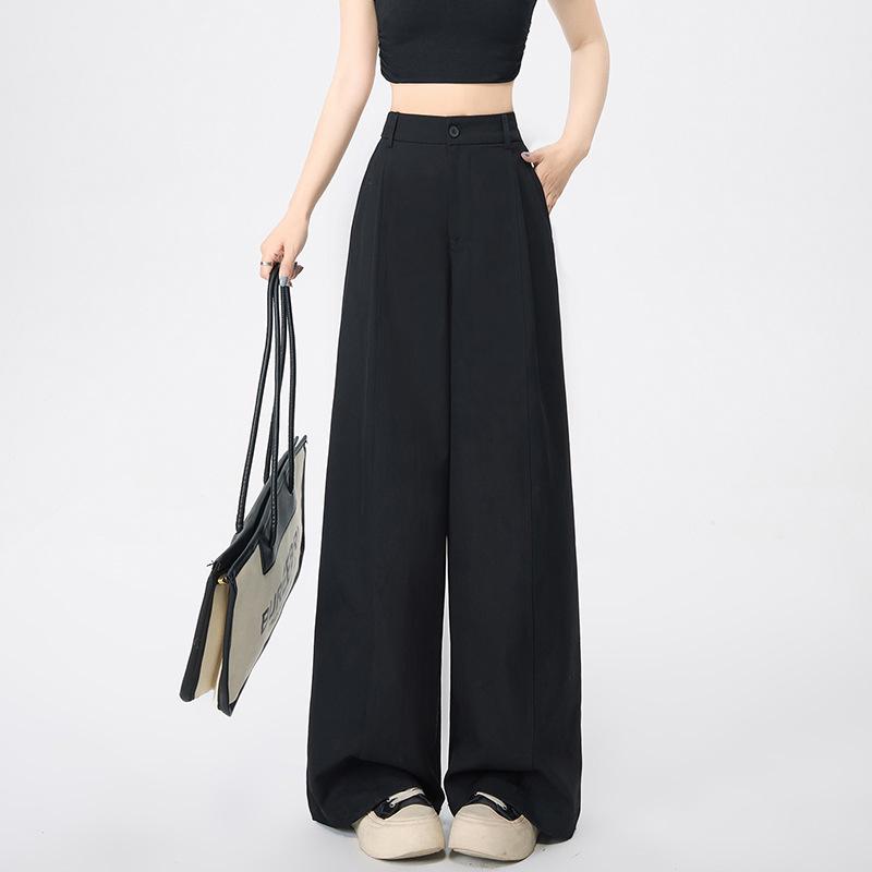 Design-Sense High-Waist Curved Leg Wide-Leg Pants for Women - 2026 Early Spring Collection 2XL