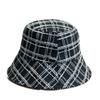 New Style Plaid Fisherman Hat for Women In Autumn and Winter New Fashion Versatile Face Showing Small Basin Hat Retro Style Warm Hat Trend