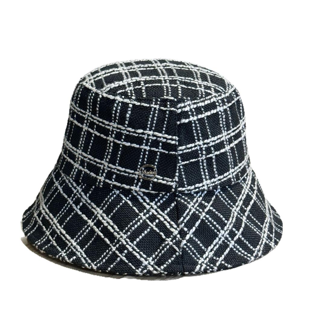 New Style Plaid Fisherman Hat for Women In Autumn and Winter New Fashion Versatile Face Showing Small Basin Hat Retro Style Warm Hat Trend