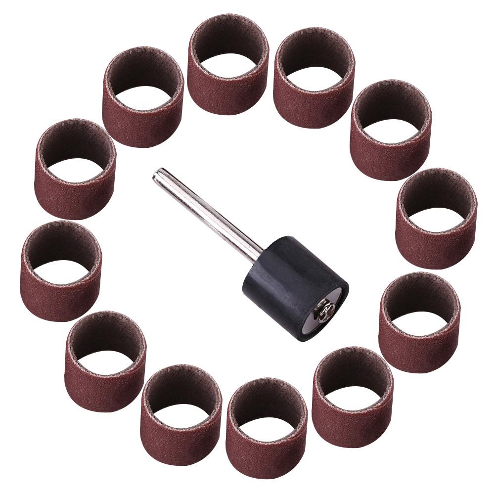 Sanding Sandpaper Bands Sleeves Mandrel Woodworking Craft Polishing Kit (#80)
