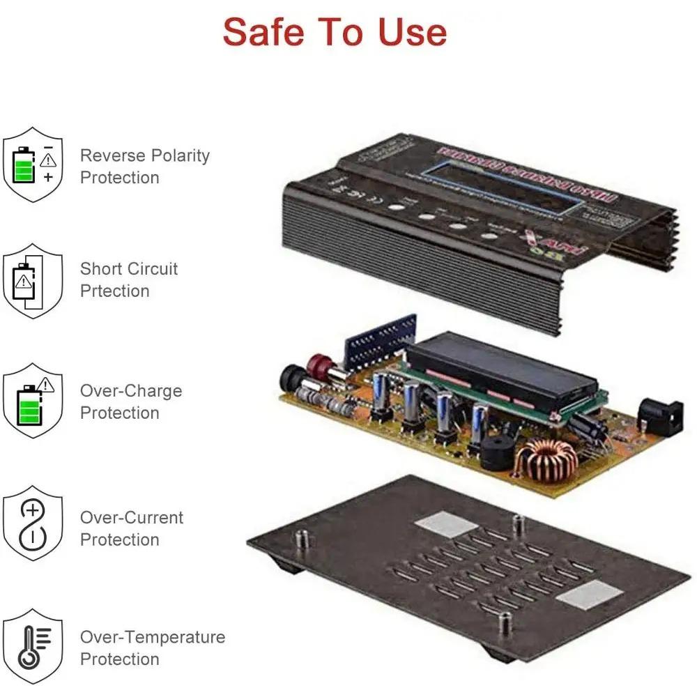 IMAX B6 V3 80W 6A Akkuladegerät LiHv Lipo NiMh Li-ion Ni-Cd Digitales RC-Ladegerät Lipro Balanceladegerät Entlader 15V 6A Adapter