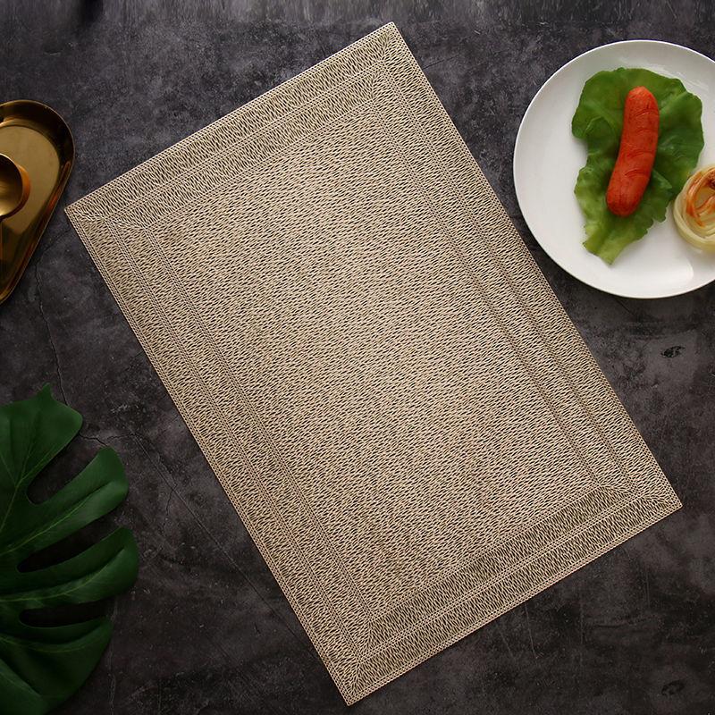 2 ST Bordsunderlägg Rektangulärt Bordsunderlägg Isolerat Skål- och Koppunderlägg Mönstrat Matbordsunderlägg Hushåll Värmebeständigt