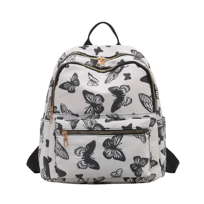 Trend Casual Backpack Women's Fashion Travel Small Backpack Lightweight Oxford Cloth Versatile Travel Bag