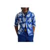 Polo Ralph Lauren Klassisches Baumwoll-Oxford-Polohemd mit Button-Down-Kragen, Langarm, Herrenhemd, Blau, MNPOWOV16824000-400
