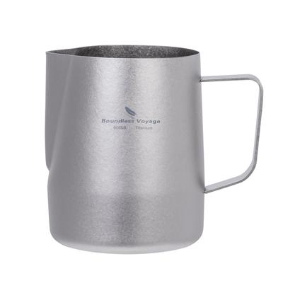 Boundless Voyage Titanium Milk for Latte and Milk Dishwasher Crystal for Home or Cafe Use Pitcher/Jug, 600ml, Art, Coffee, Espresso, Cappuccino,