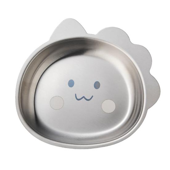 Children Meal Tray Cartoon Stainless Steel Dinner Plate Animal Shape Rust-Proof Shatter-Proof Dinnerware