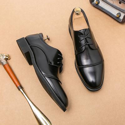 Madingi vyriški oficialūs batai Odiniai verslo laisvalaikio batai Aukštos kokybės puošnūs smailūs prabangūs vyriški Oxfords biuro trys siūlės odiniai batai