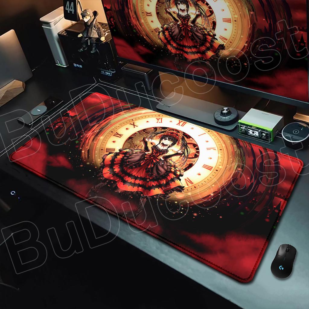 HD Printing Kawaii Girls Tokisaki Kurumi Mouse Pad Anime Date A Live Desk Mat Non-slip Mousepad Pc Computer Keyboard Accessories