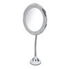 8 Inch Suction Cup Makeup Mirror 10X with LED White Light 10X Magnify Suction Cup Cosmetic Mirror for Make Up