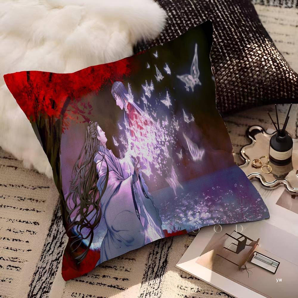 Anime Heaven Officials Blessing Lucky Dragon Pillow Cover Sofa Cushion Cover Home Room Decoration Children Gift