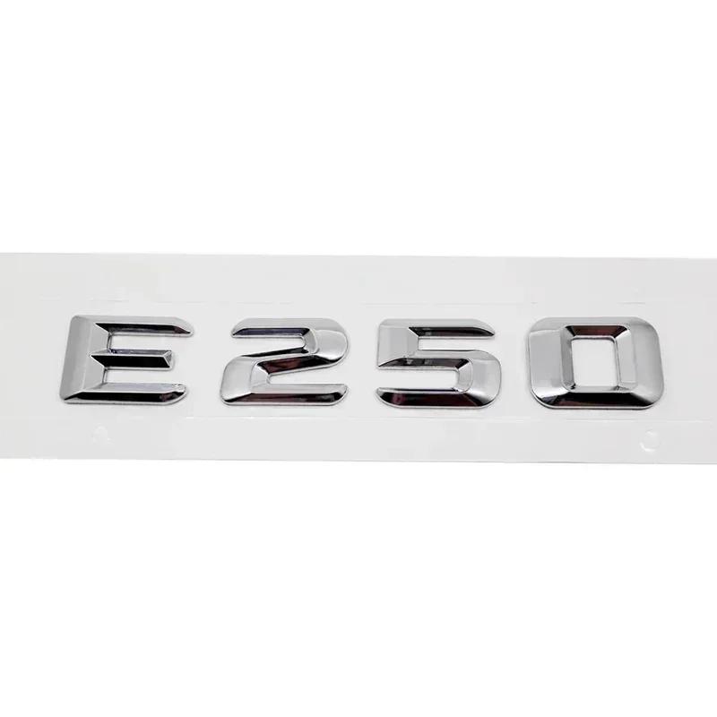 Car Tail Letter Number Emblem Sticker Rear Trunk Badge Decal for Mercedes Benz E Class E53 E55 E63 E200 E220 E230 E240 E250 E260