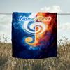 1PC Custom Name Music Fire Artwork Outdooor Flannel Blankets Throw Blanket All-Season Throw Gift Bedspread for Couch, Bed, Camping Holiday Birthda