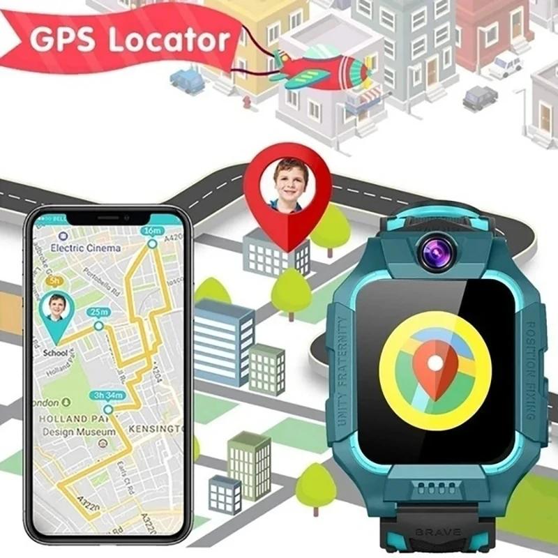 Novo Smartwatch Infantil LBS 2G SOS Android para Meninos e Meninas Presente Rastreador GPS Telefone de Bebê com Câmera Q02/Q12/Q15