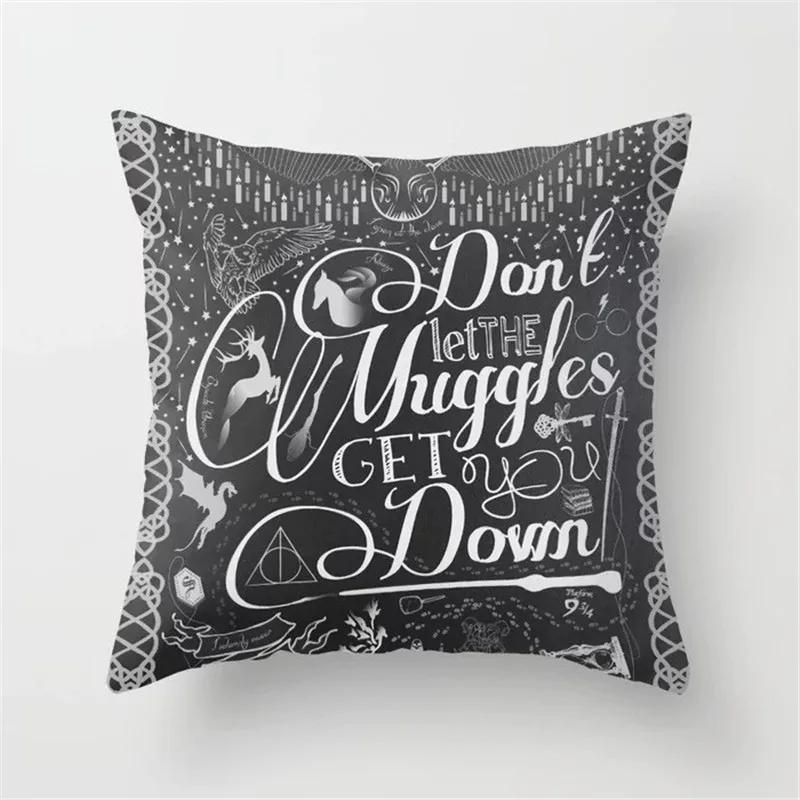 Vintage Black Camera Bicycle Print Car Cushion Cover Pillowcase Home Sofa Chair Decoration