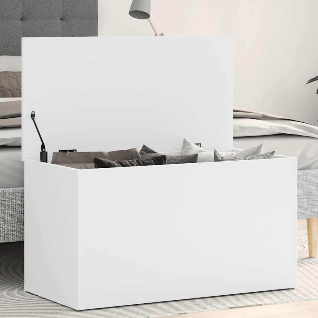 Vidaxl Chest, White, 84X42X46 Cm, Wood-Based Material