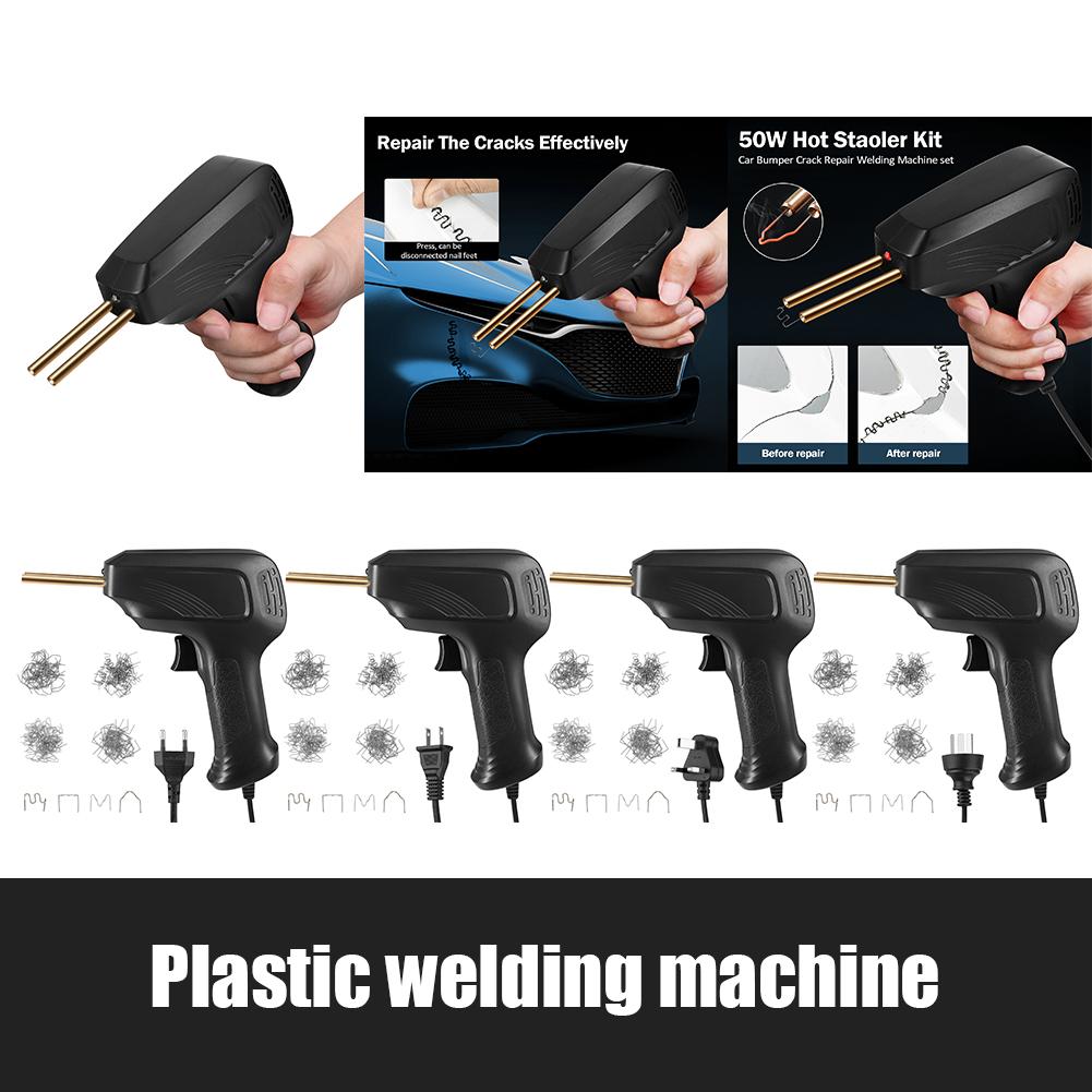 0.5A 50W Plastic Welding Machine Car Repairing Portable Plastic Welding Gun Set Multifunctional Plastic Welder Kits for Workshop