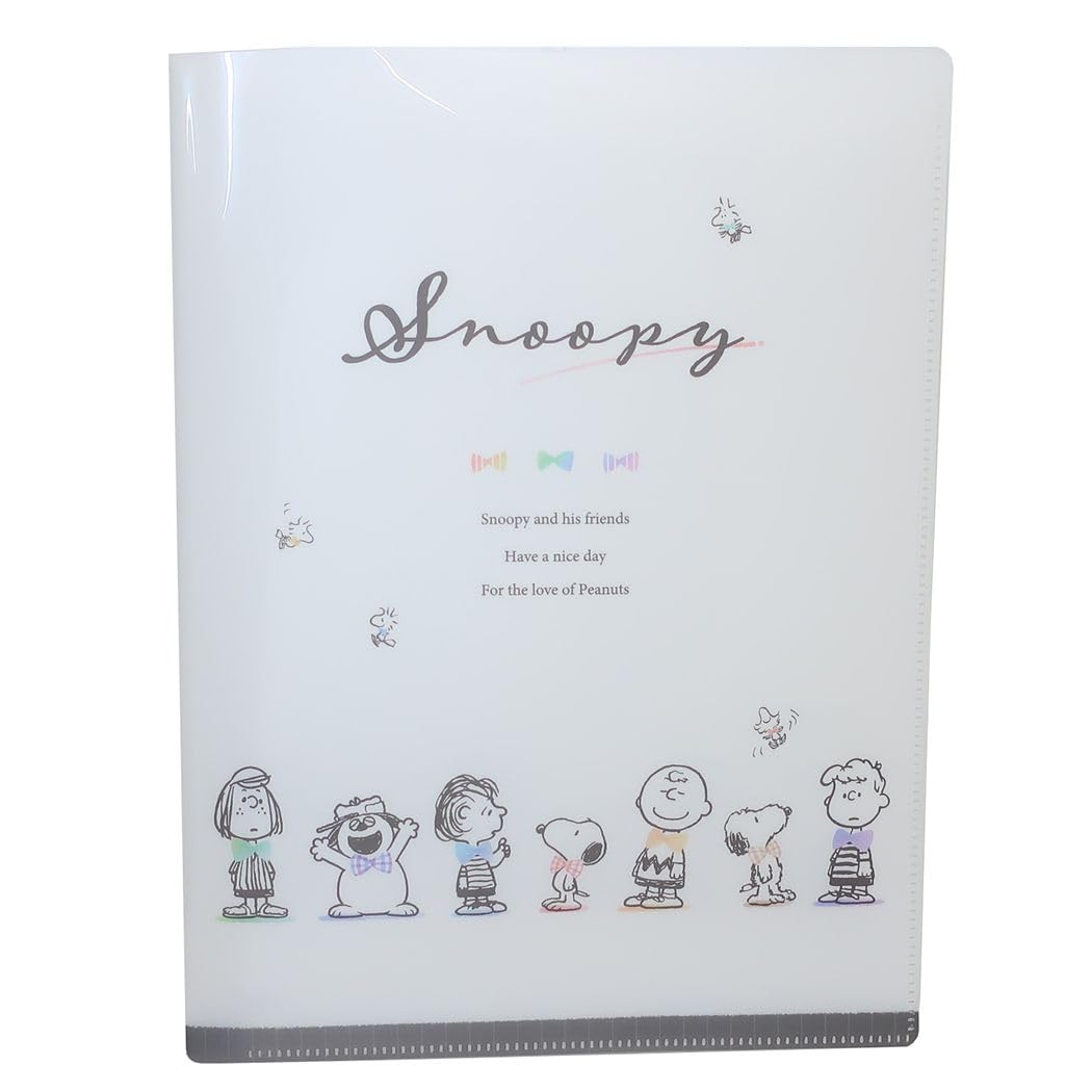 

Snoopy Прозрачная лента Peanuts [Карманная папка] Папка с 10 карманами/Цветная