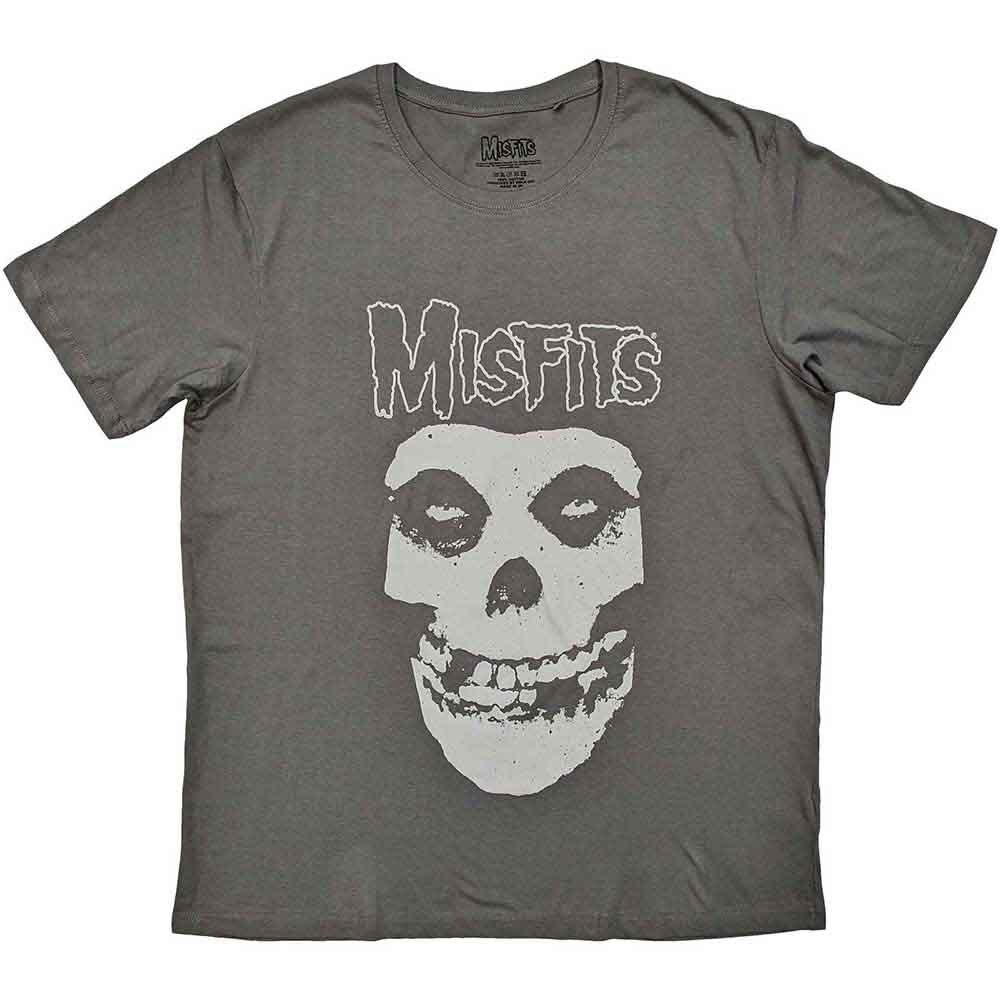 Misfits Logo Fiend T-Shirt Grey New