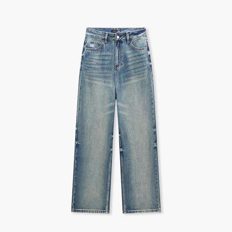 EICHITOO Women's High-Waist Wide-Leg Denim Jeans