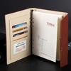 Magnetic Buckle PU Leather Business Notebook with Card Slot - Retro Style, Thickened Pages, Printable Stationery