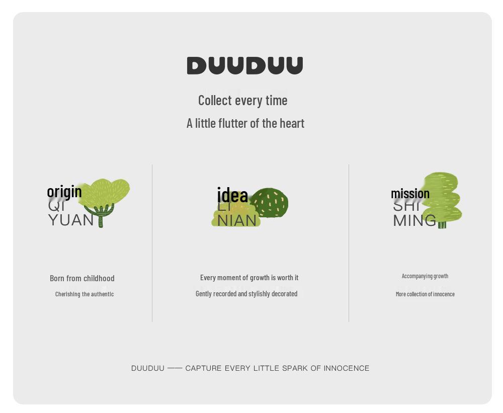 DUUDUU Kids' Double-Sided Spring Windbreaker - Korean Style Toddler Jacket