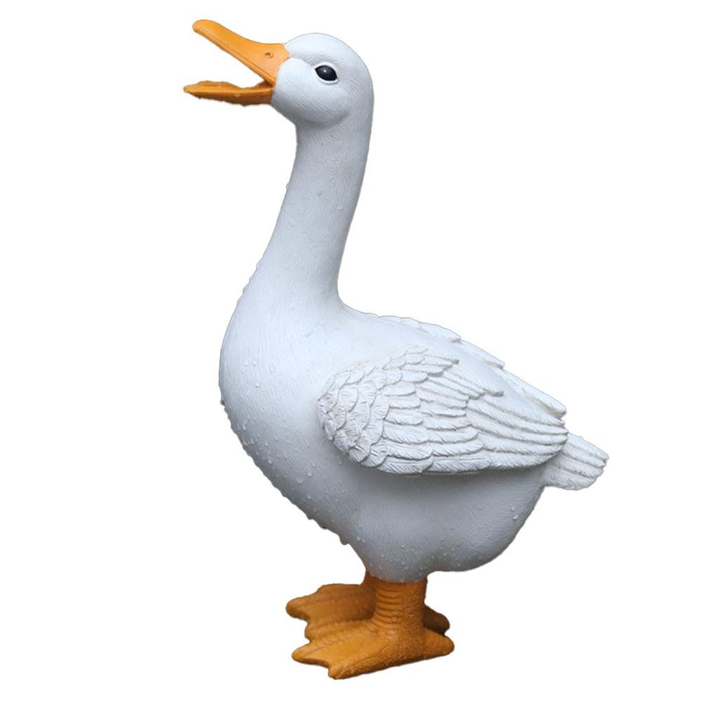 Garden Duck Statue Resin Outdoor Decoration Water Spraying Duck